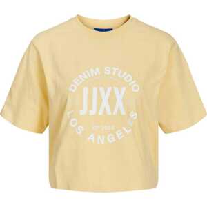 JJXX Tričko 'Brook' žlutá / bílá
