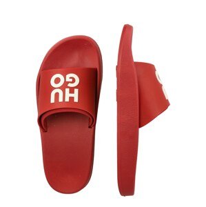 HUGO Plážová/koupací obuv 'Nil' červená / bílá