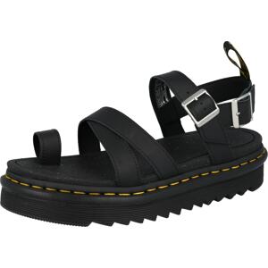 Dr. Martens Páskové sandály 'Avry' žlutá / černá