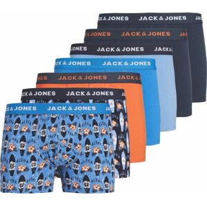 JACK & JONES Boxerky 'Kapaa' modrá / námořnická modř / kouřově modrá / oranžová