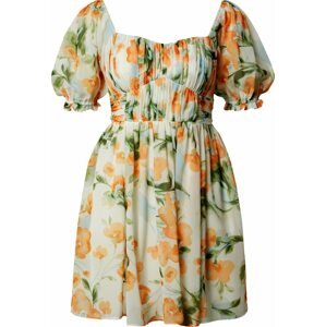 Abercrombie & Fitch Letní šaty zelená / mátová / oranžová