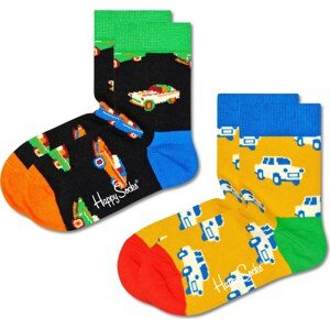 Happy Socks Ponožky modrá / kari / červená / černá
