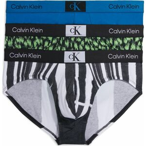 Calvin Klein Underwear Slipy modrá / zelená / černá / bílá