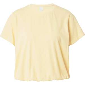 Iriedaily Tričko světle žlutá / bílá