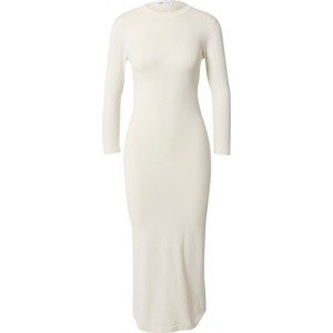 ABOUT YOU x Millane Úpletové šaty 'Lotte' přírodní bílá