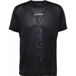 ADIDAS TERREX Funkční tričko 'Agravic' šedá / černá / bílá
