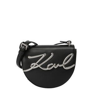 Karl Lagerfeld Taška přes rameno  černá / stříbrná