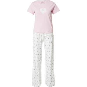 Boux Avenue Pyžamo růžová / černá / bílá