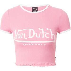 Von Dutch Originals Tričko 'AMI' světle růžová / bílá