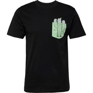 RIP CURL Funkční tričko 'INDA' světle šedá / světle zelená / černá / bílá