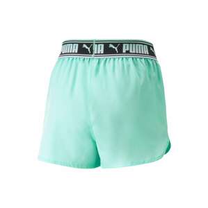 PUMA Sportovní kalhoty světle zelená / černá / bílá