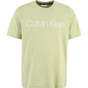 Calvin Klein Big & Tall Tričko zelená / bílá