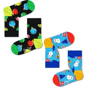 Happy Socks Ponožky modrá / žlutá / zelená / červená