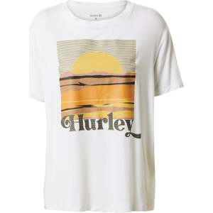 Hurley Funkční tričko žlutá / oranžová / černá / bílá