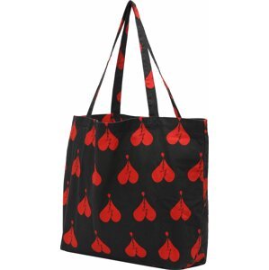AllSaints Nákupní taška 'SPLIT HEART' červená / černá
