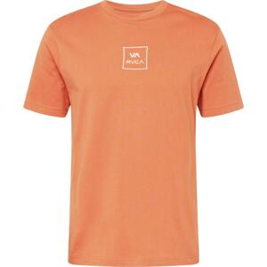 RVCA Tričko jasně oranžová / bílá