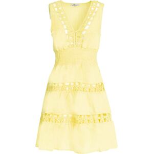Influencer Letní šaty žlutá
