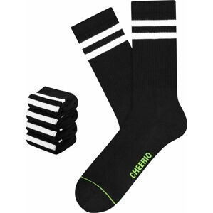 CHEERIO* Ponožky 'TENNIS TYPE 4P' černá / bílá