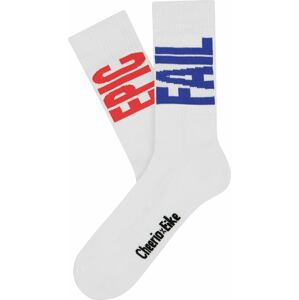 CHEERIO* Ponožky 'CHEERIO x EIKE EPIC FAIL' modrá / červená / bílá