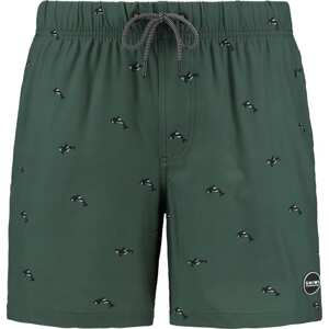 Shiwi Plavecké šortky zelená / černá / bílá