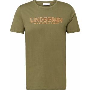 Lindbergh Tričko khaki / oranžová