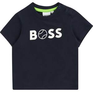 BOSS Kidswear Tričko noční modrá / bílá