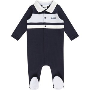 BOSS Kidswear Pyžamo tmavě modrá / bílá