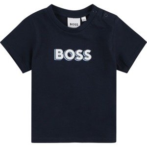 BOSS Kidswear Tričko marine modrá / světlemodrá / bílá