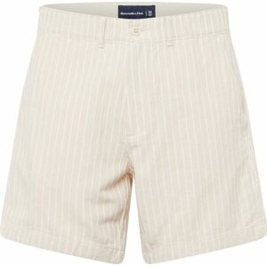 Abercrombie & Fitch Chino kalhoty béžová / bílá