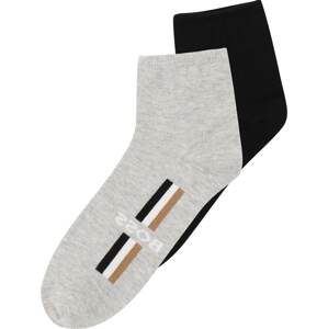 BOSS Kidswear Ponožky šedá / černá