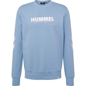 Hummel Sportovní mikina kouřově modrá / bílá