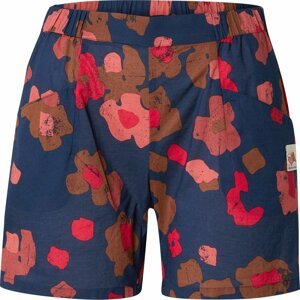Maloja Outdoorové kalhoty 'Bergisel' marine modrá / hnědá / červená