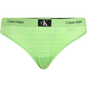 Calvin Klein Underwear Plus Tanga světle zelená / černá