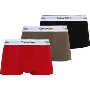 Calvin Klein Underwear Boxerky světle hnědá / červená / černá / bílá