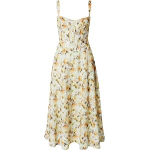 Bardot Letní šaty 'LILAH' hnědá / žlutá / oranžová / pudrová
