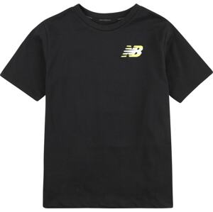 new balance Funkční tričko žlutá / černá / bílá