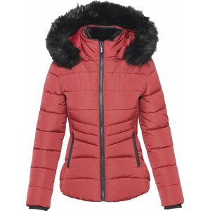 KOROSHI Zimní bunda červená / černá
