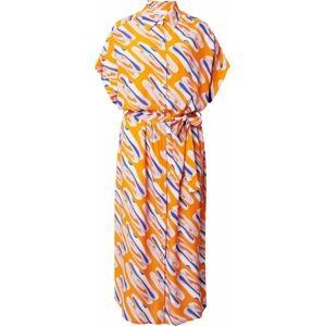 FRNCH PARIS Košilové šaty 'EDWIGE' modrá / šeříková / oranžová / bílá