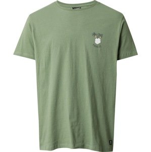 BRUNOTTI Funkční tričko olivová / tmavě zelená / bílá