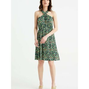 WE Fashion Letní šaty zelená / světle zelená / lososová / černá
