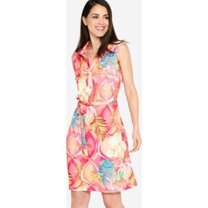 LolaLiza Košilové šaty mix barev / tmavě růžová