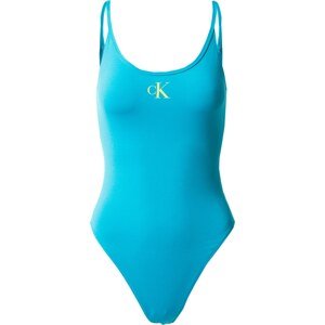 Calvin Klein Swimwear Plavky světlemodrá / žlutá