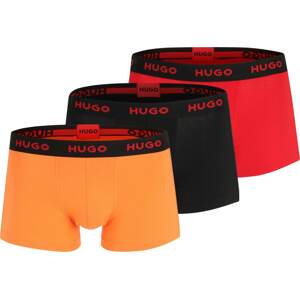 HUGO Boxerky oranžová / červená / černá