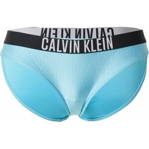 Calvin Klein Swimwear Spodní díl plavek světlemodrá / černá / bílá