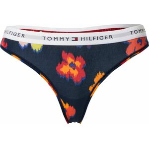 Tommy Hilfiger Underwear Tanga modrá / oranžová / světle červená / bílá