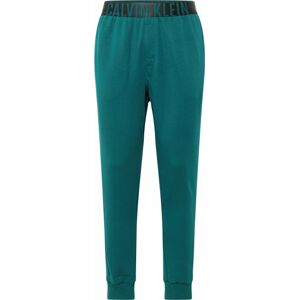 Calvin Klein Underwear Pyžamové kalhoty smaragdová / černá