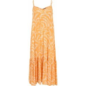 SOAKED IN LUXURY Letní šaty 'Zaya' jasně oranžová / bílá