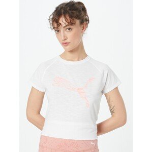 PUMA Funkční tričko 'Run Favorite' broskvová / bílá