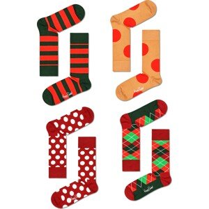 Happy Socks Ponožky mix barev / červená