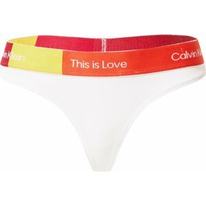 Calvin Klein Underwear Tanga limone / oranžová / červená / bílá